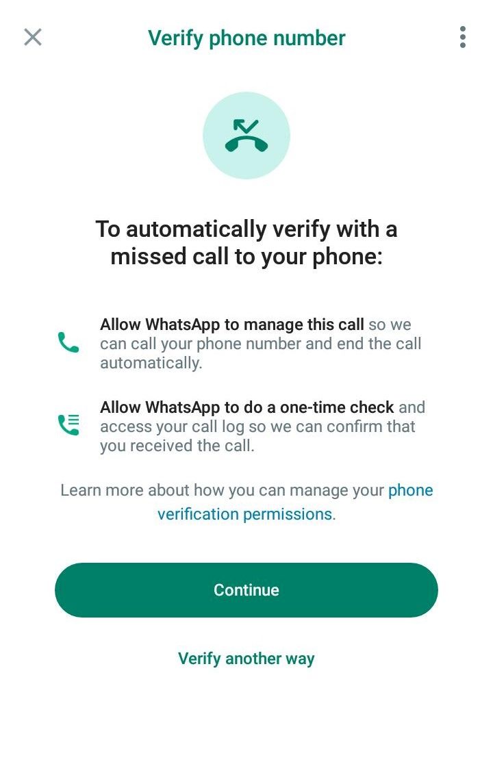 Beyond OTP: Unveiling WhatsApp's Innovative Missed Call Verification