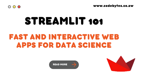 Streamlit 101: Fast and Interactive Web Apps for Data Science